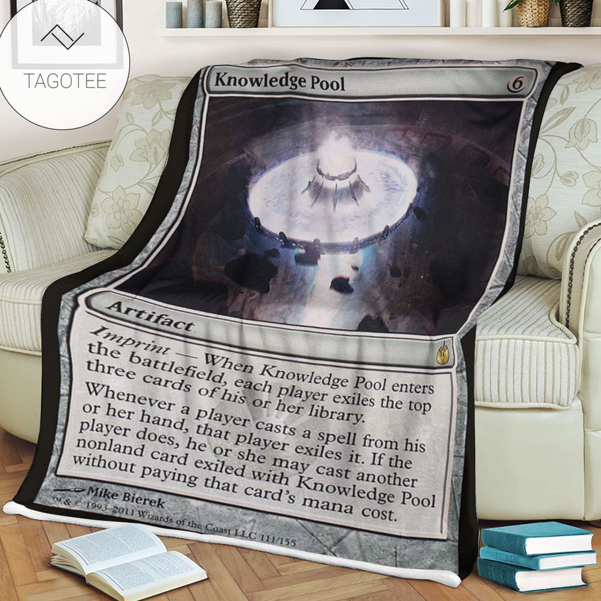 Game Mtg Magic The Gathering Mbs 111 Knowledge Pool Fleece Blanket Game Mtg Magic The Gathering Mbs 111 Knowledge Pool Fleece Blanket