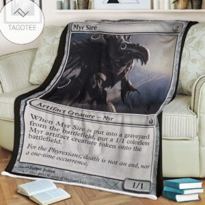 Game Mtg Magic The Gathering Mbs 116 Myr Sire Fleece Blanket