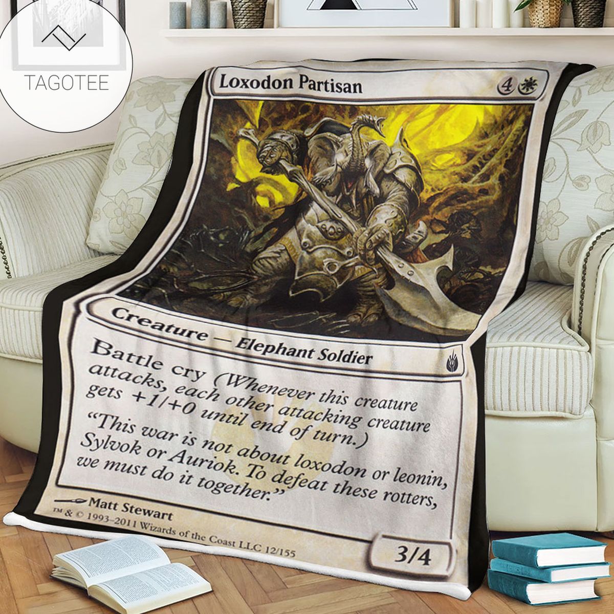 Game Mtg Magic The Gathering Mbs 12 Loxodon Partisan Fleece Blanket Tagotee Game Mtg Magic The Gathering Mbs 12 Loxodon Partisan Fleece Blanket Tagotee