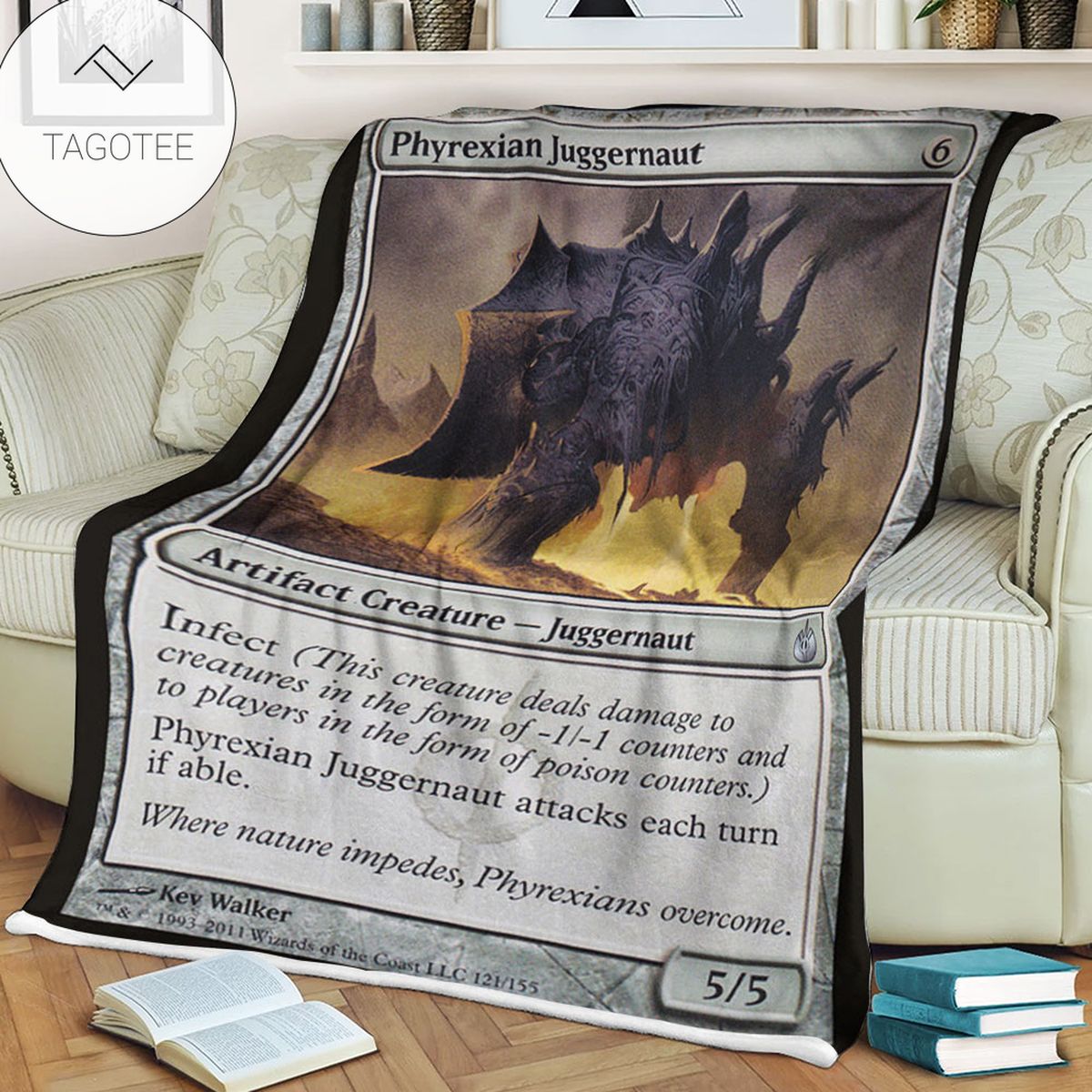 Game Mtg Magic The Gathering Mbs 121 Phyrexian Juggernaut Fleece Blanket Game Mtg Magic The Gathering Mbs 121 Phyrexian Juggernaut Fleece Blanket