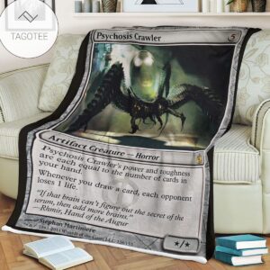 Game Mtg Magic The Gathering Mbs 126 Psychosis Crawler Fleece Blanket