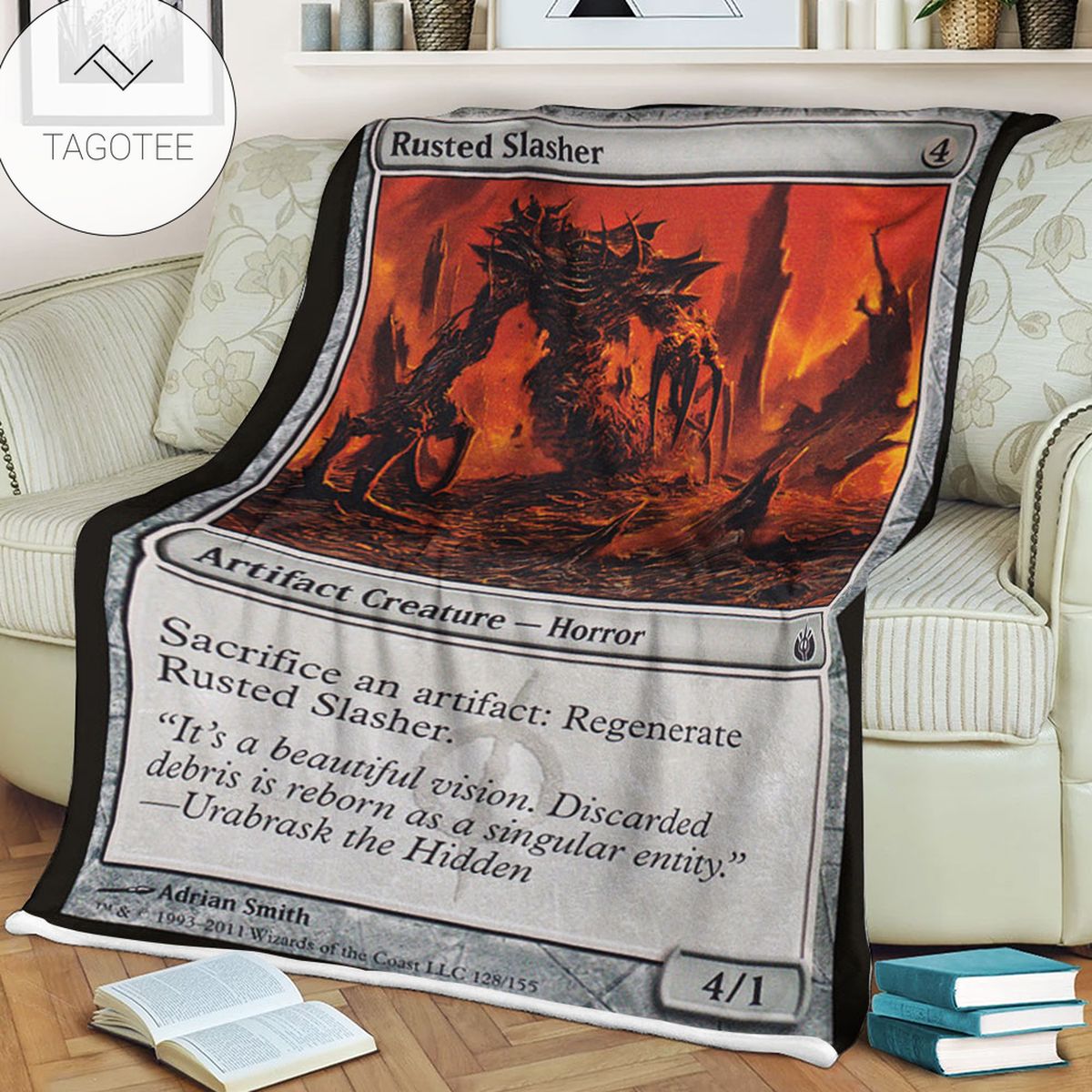 Game Mtg Magic The Gathering Mbs 128 Rusted Slasher Fleece Blanket Game Mtg Magic The Gathering Mbs 128 Rusted Slasher Fleece Blanket