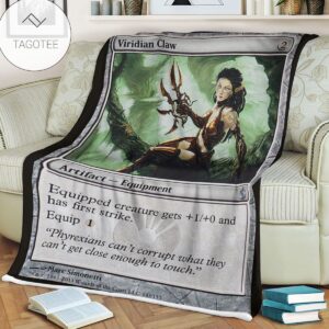 Game Mtg Magic The Gathering Mbs 143 Viridian Claw Fleece Blanket