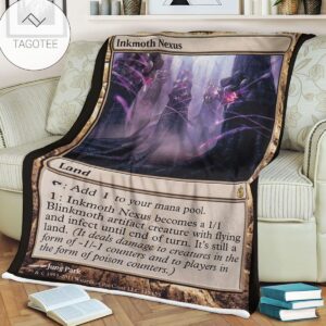Game Mtg Magic The Gathering Mbs 145 Inkmoth Nexus Fleece Blanket