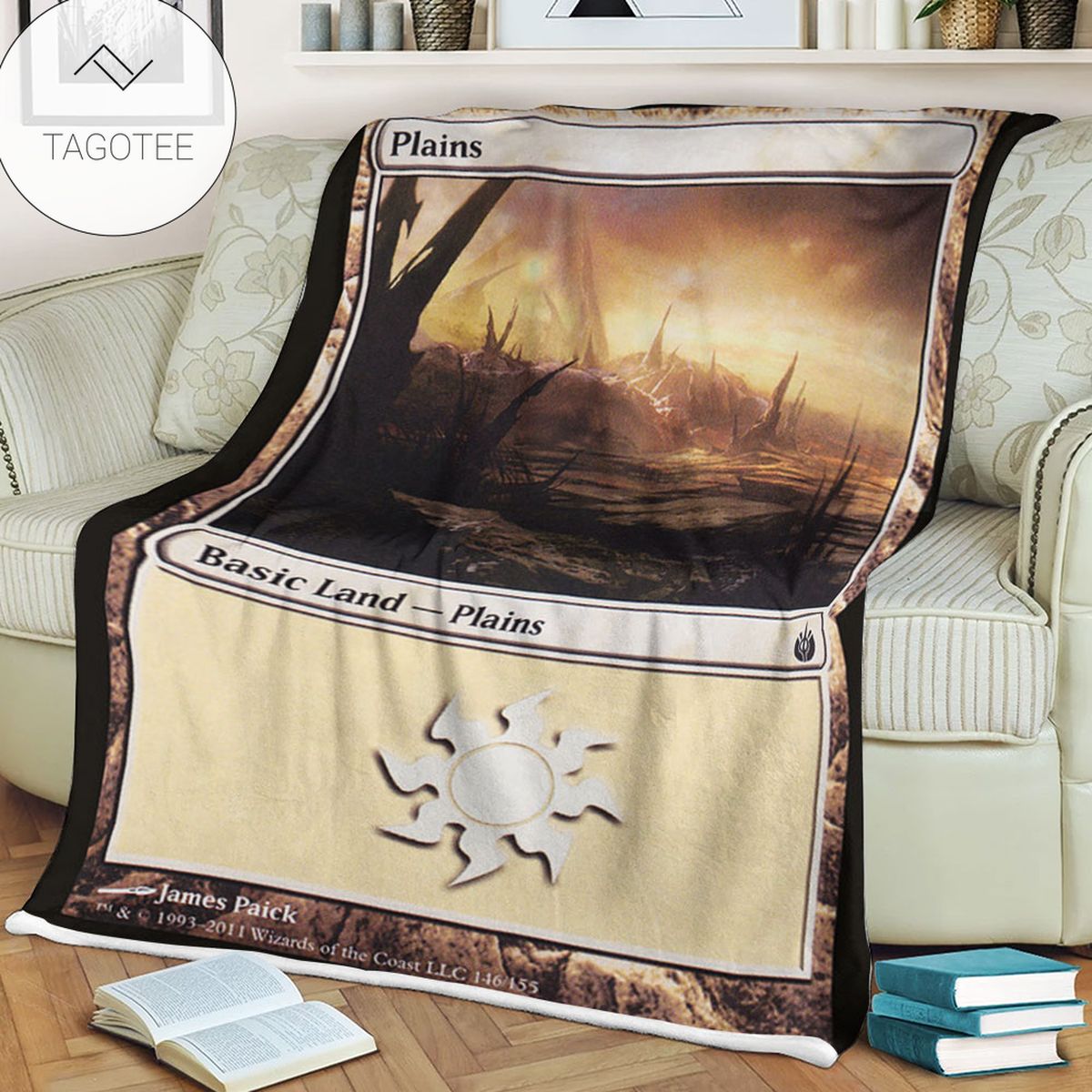Game Mtg Magic The Gathering Mbs 146 Plains Fleece Blanket Game Mtg Magic The Gathering Mbs 146 Plains Fleece Blanket