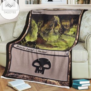 Game Mtg Magic The Gathering Mbs 150 Swamp Fleece Blanket Tagotee