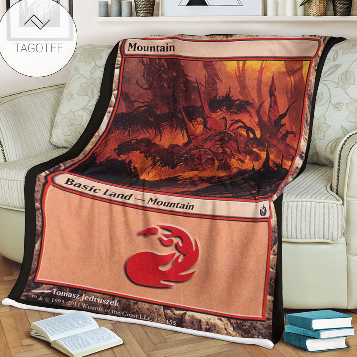 Game Mtg Magic The Gathering Mbs 152 Mountain Fleece Blanket Game Mtg Magic The Gathering Mbs 152 Mountain Fleece Blanket