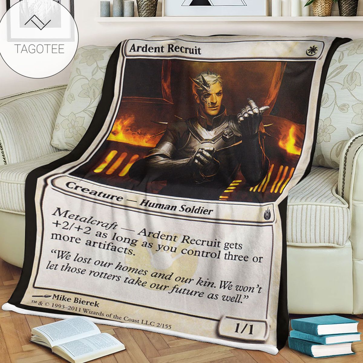 Game Mtg Magic The Gathering Mbs 2 Ardent Recruit Fleece Blanket Game Mtg Magic The Gathering Mbs 2 Ardent Recruit Fleece Blanket