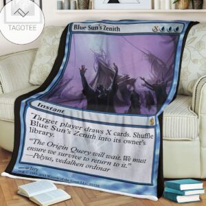Game Mtg Magic The Gathering Mbs 20 Blue Sun S Zenith Fleece Blanket