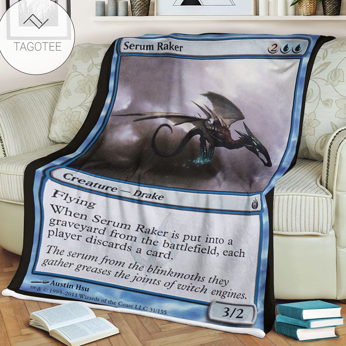 Game Mtg Magic The Gathering Mbs 31 Serum Raker Fleece Blanket Game Mtg Magic The Gathering Mbs 31 Serum Raker Fleece Blanket