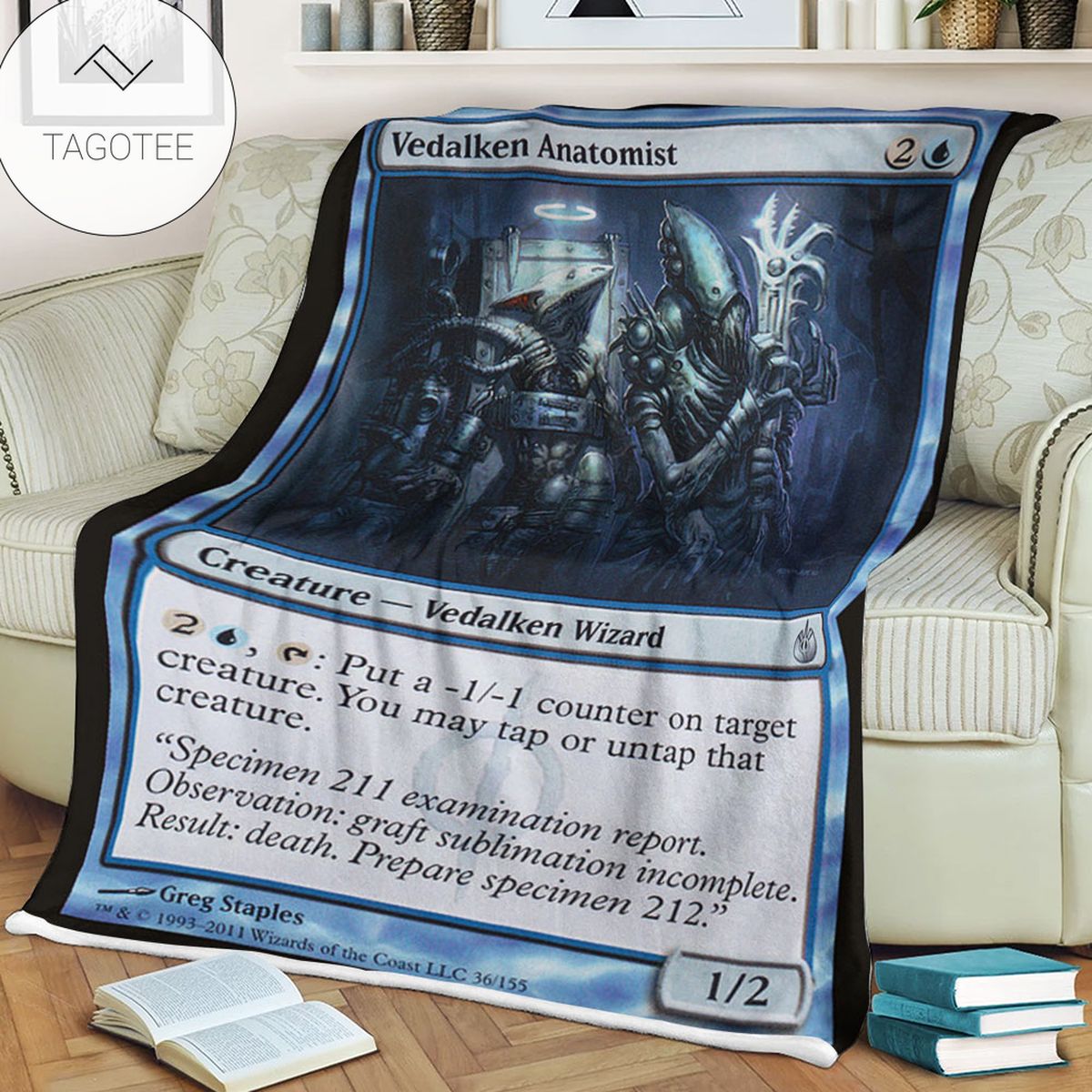 Game Mtg Magic The Gathering Mbs 36 Vedalken Anatomist Fleece Blanket Game Mtg Magic The Gathering Mbs 36 Vedalken Anatomist Fleece Blanket