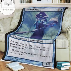 Game Mtg Magic The Gathering Mbs 37 Vedalken Infuser Fleece Blanket