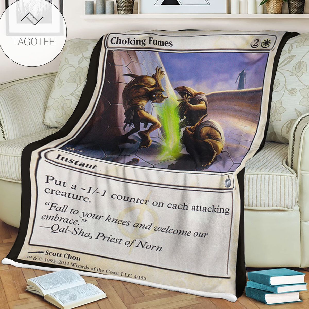 Game Mtg Magic The Gathering Mbs 4 Choking Fumes Fleece Blanket Game Mtg Magic The Gathering Mbs 4 Choking Fumes Fleece Blanket