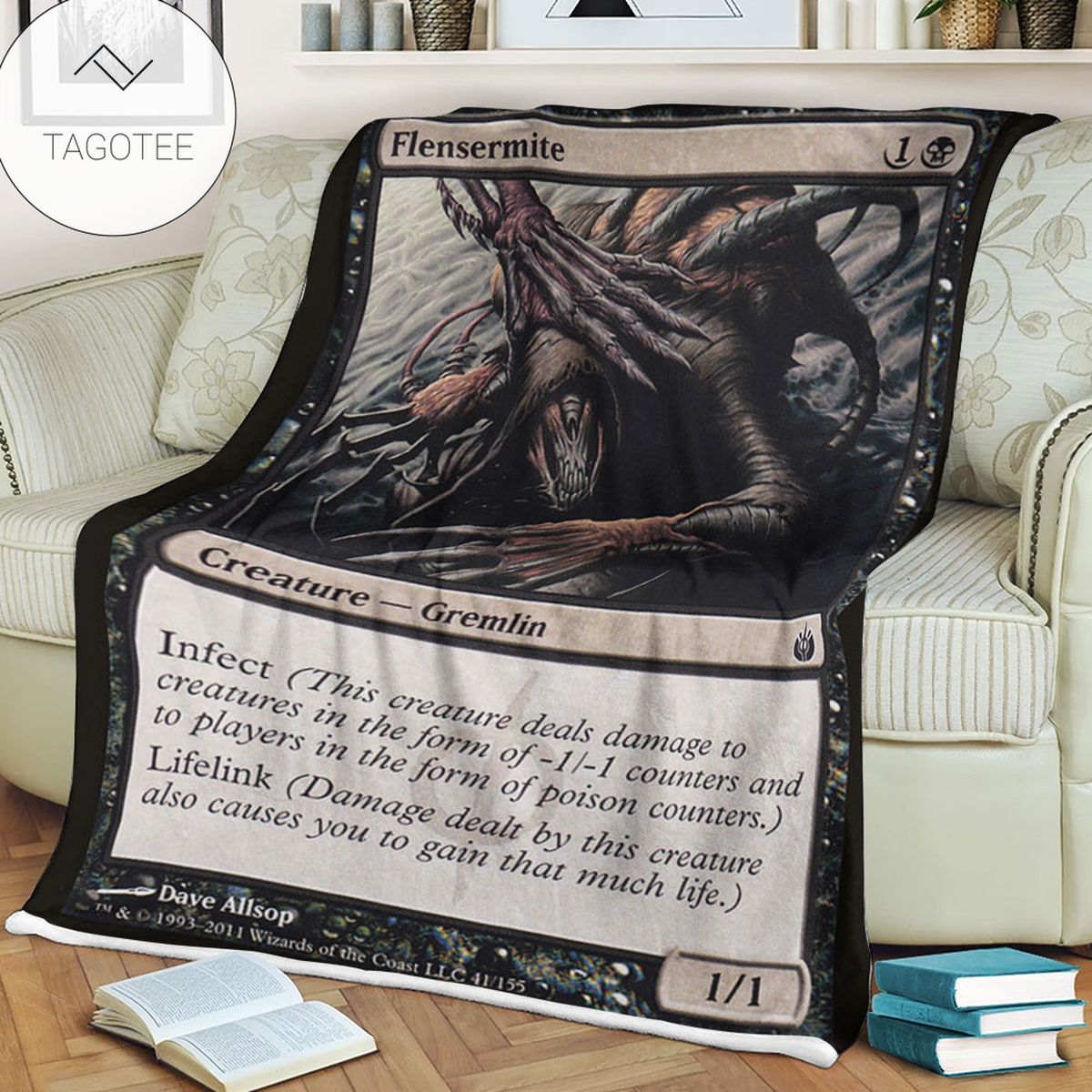 Game Mtg Magic The Gathering Mbs 41 Flensermite Fleece Blanket Game Mtg Magic The Gathering Mbs 41 Flensermite Fleece Blanket