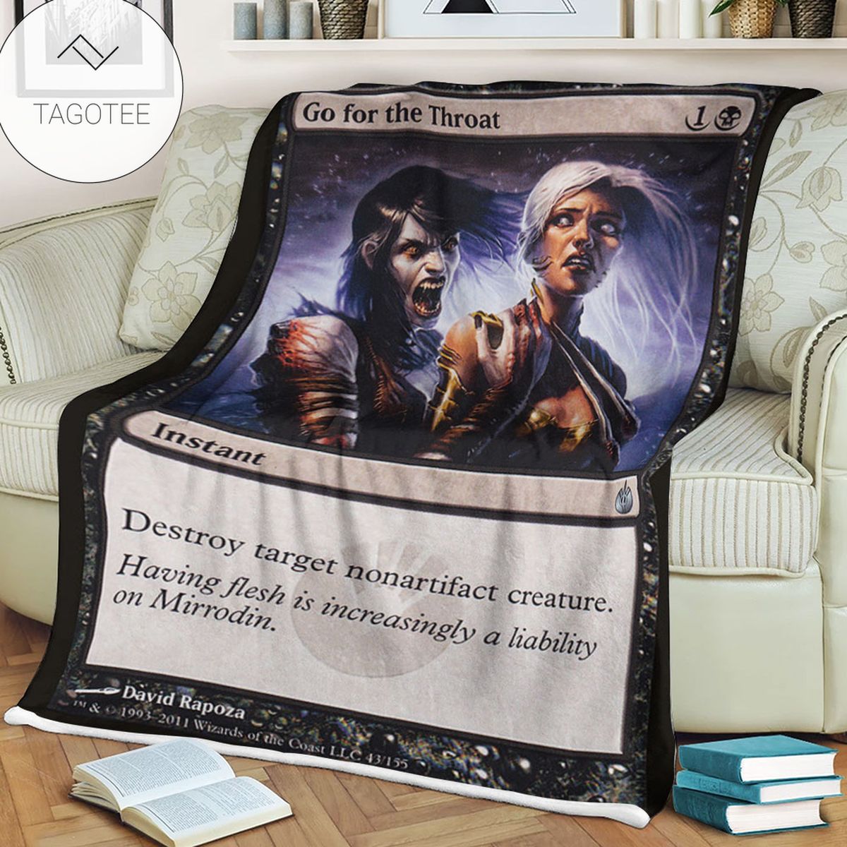 Game Mtg Magic The Gathering Mbs 43 Go For The Throat Fleece Blanket Game Mtg Magic The Gathering Mbs 43 Go For The Throat Fleece Blanket
