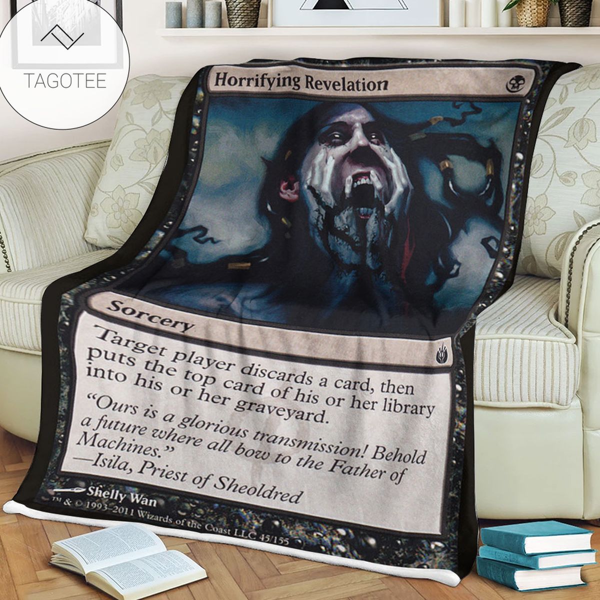 Game Mtg Magic The Gathering Mbs 45 Horrifying Revelation Fleece Blanket Game Mtg Magic The Gathering Mbs 45 Horrifying Revelation Fleece Blanket
