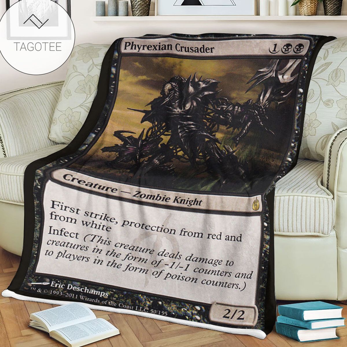 Game Mtg Magic The Gathering Mbs 50 Phyrexian Crusader Fleece Blanket Game Mtg Magic The Gathering Mbs 50 Phyrexian Crusader Fleece Blanket