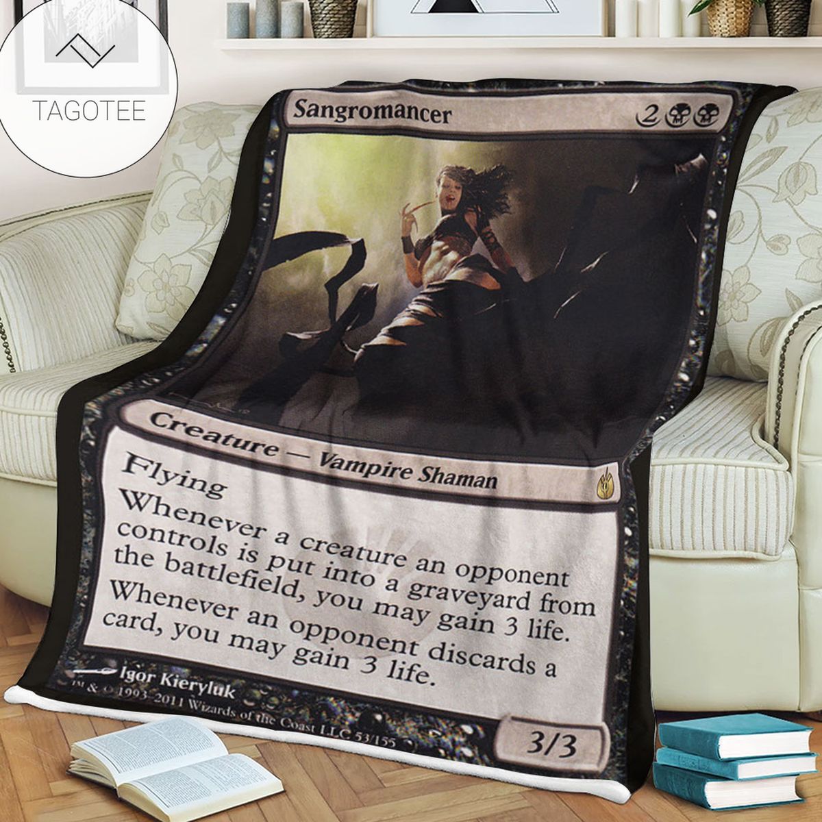 Game Mtg Magic The Gathering Mbs 53 Sangromancer Fleece Blanket Game Mtg Magic The Gathering Mbs 53 Sangromancer Fleece Blanket