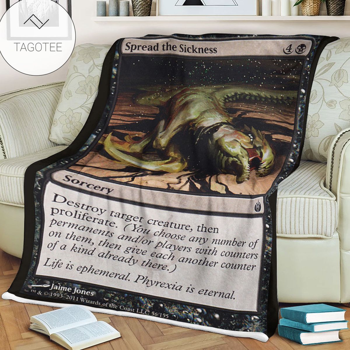 Game Mtg Magic The Gathering Mbs 56 Spread The Sickness Fleece Blanket Game Mtg Magic The Gathering Mbs 56 Spread The Sickness Fleece Blanket
