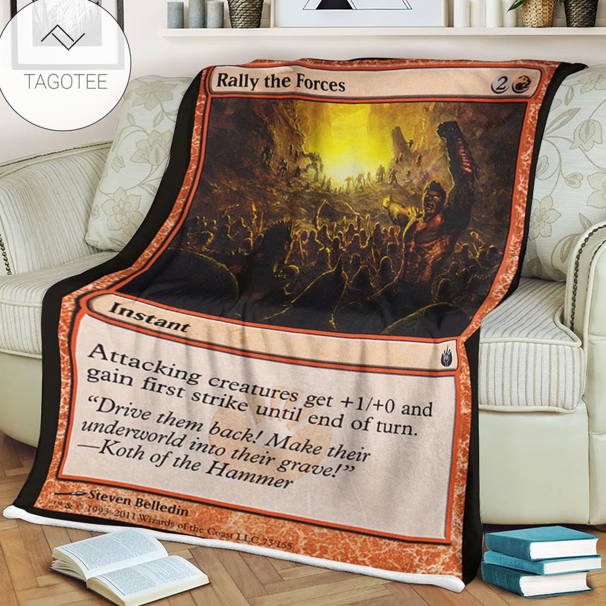 Game Mtg Magic The Gathering Mbs 73 Rally The Forces Fleece Blanket Game Mtg Magic The Gathering Mbs 73 Rally The Forces Fleece Blanket