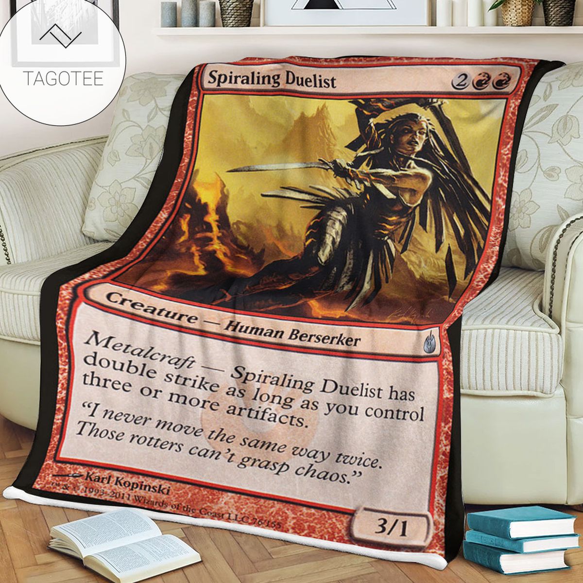 Game Mtg Magic The Gathering Mbs 76 Spiraling Duelist Fleece Blanket Game Mtg Magic The Gathering Mbs 76 Spiraling Duelist Fleece Blanket