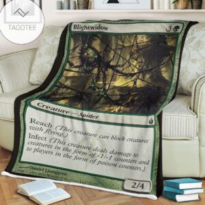 Game Mtg Magic The Gathering Mbs 77 Blightwidow Fleece Blanket
