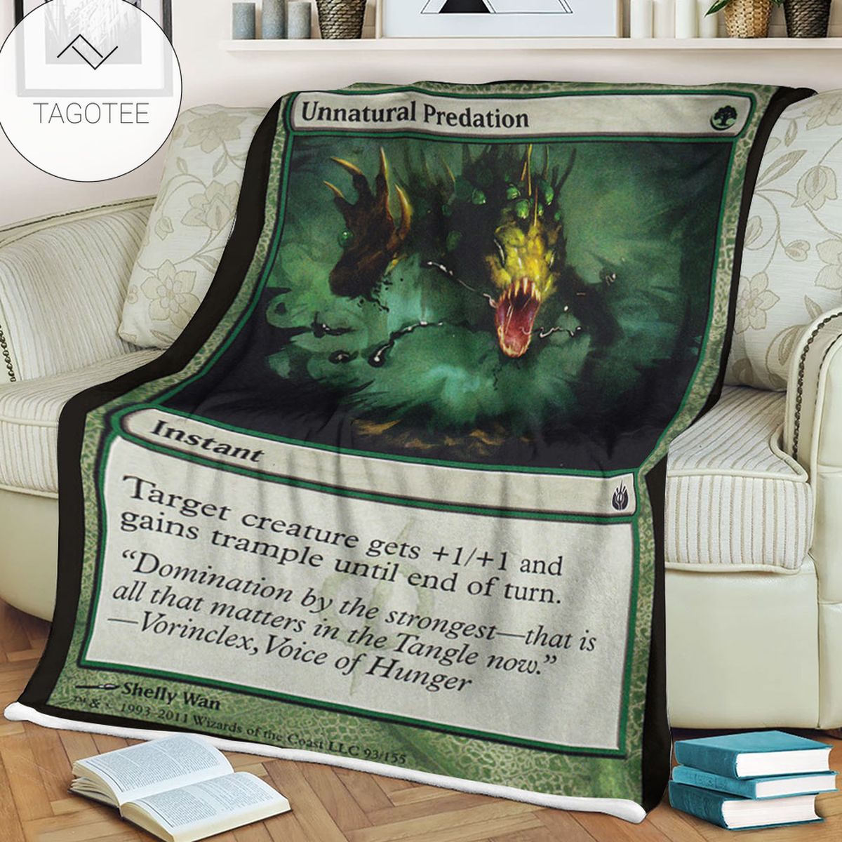 Game Mtg Magic The Gathering Mbs 93 Unnatural Predation Fleece Blanket Game Mtg Magic The Gathering Mbs 93 Unnatural Predation Fleece Blanket