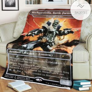 Game Mtg Magic The Gathering Mechagodzilla Battle Fortress Blanket Tagotee