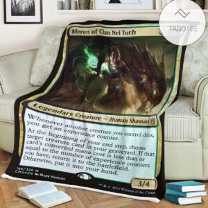 Game Mtg Magic The Gathering Meren Of Clan Nel Toth Blanket