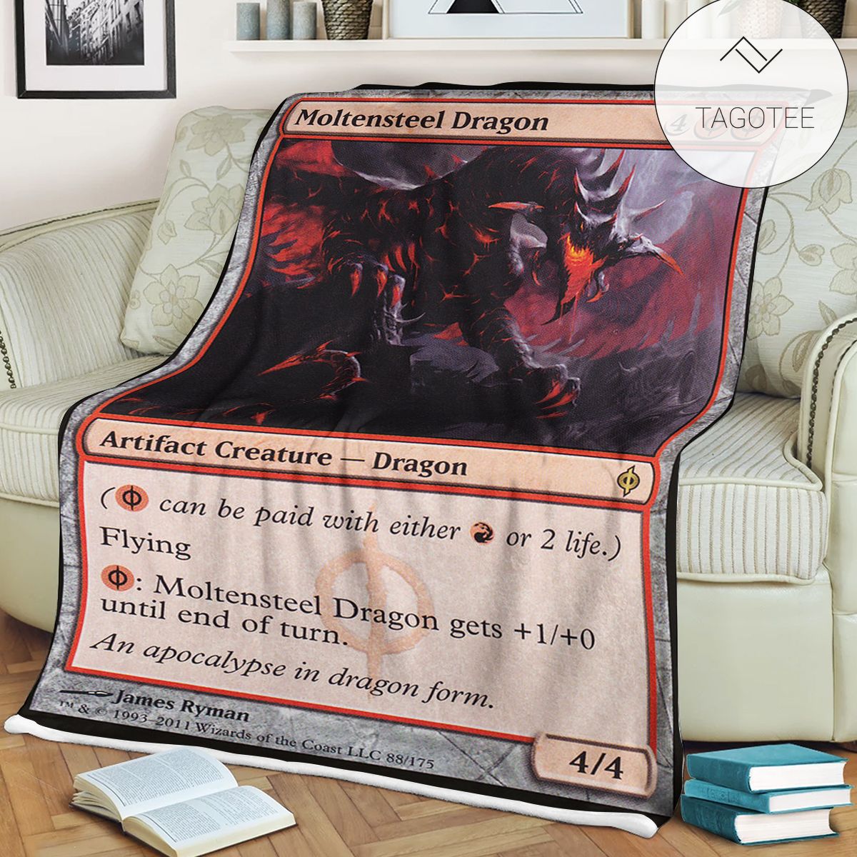 Game Mtg Magic The Gathering Moltensteel Dragon Blanket Tagotee Game Mtg Magic The Gathering Moltensteel Dragon Blanket Tagotee