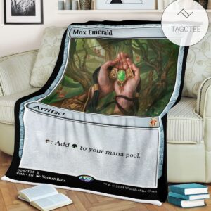 Game Mtg Magic The Gathering Mox Emerald Blanket