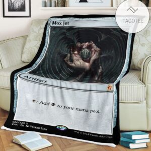 Game Mtg Magic The Gathering Mox Jet Blanket Tagotee