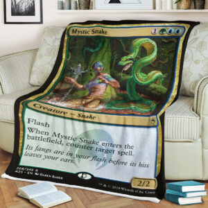 Game Mtg Magic The Gathering Mystic Snake Blanket 2
