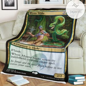 Game Mtg Magic The Gathering Mystic Snake Blanket