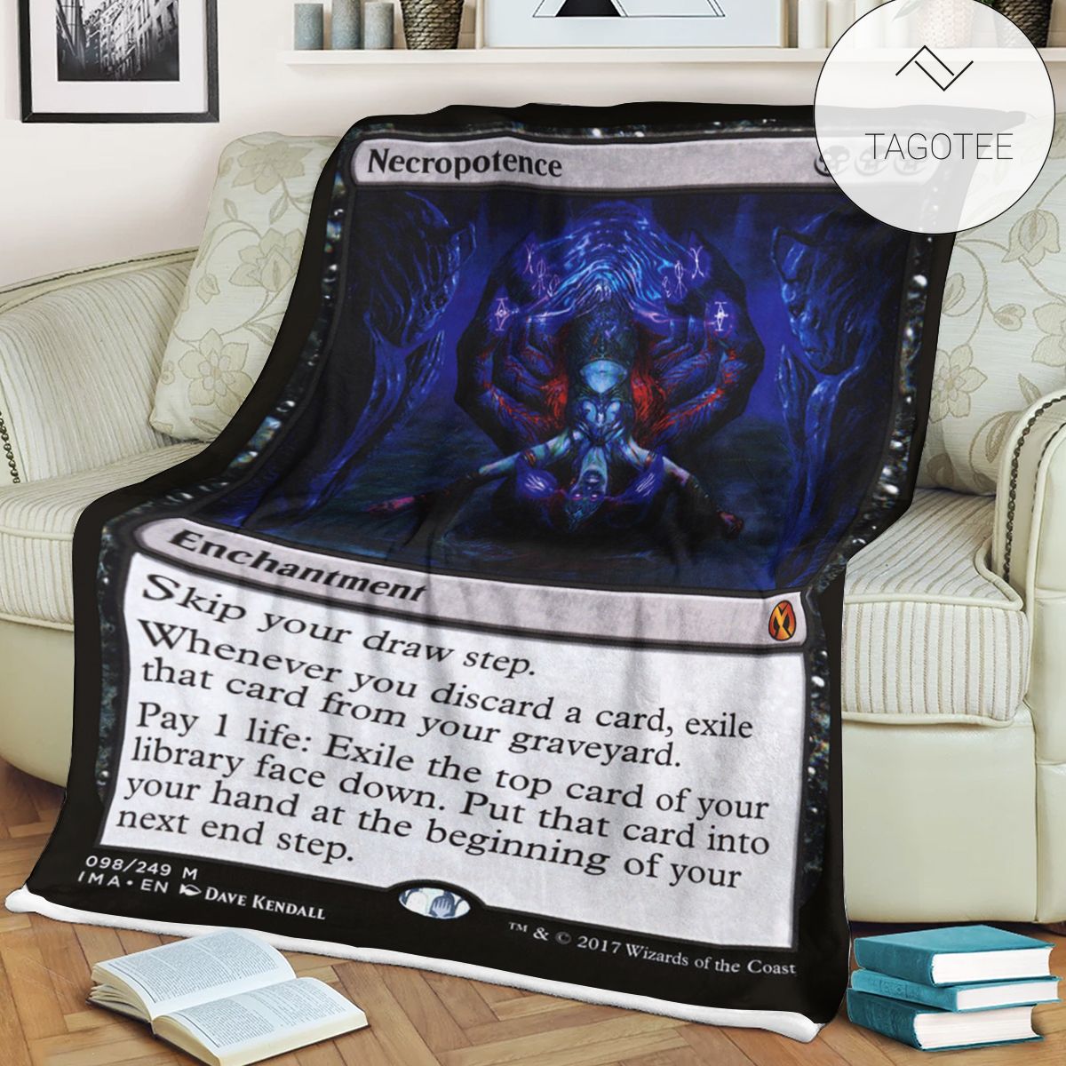 Game Mtg Magic The Gathering Necropotence Blanket Game Mtg Magic The Gathering Necropotence Blanket