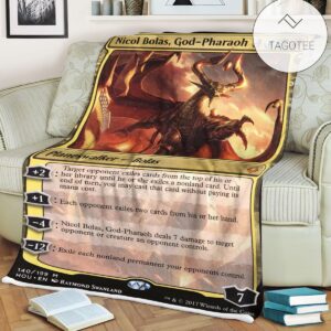Game Mtg Magic The Gathering Nicol Bolas God Pharaoh Blanket