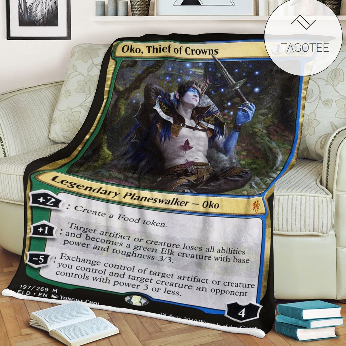 Game Mtg Magic The Gathering Oko Thief Of Crowns Soft Blanket Game Mtg Magic The Gathering Oko Thief Of Crowns Soft Blanket