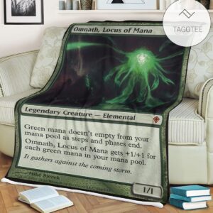 Game Mtg Magic The Gathering Omnath Locus Of Mana Blanket Tagotee
