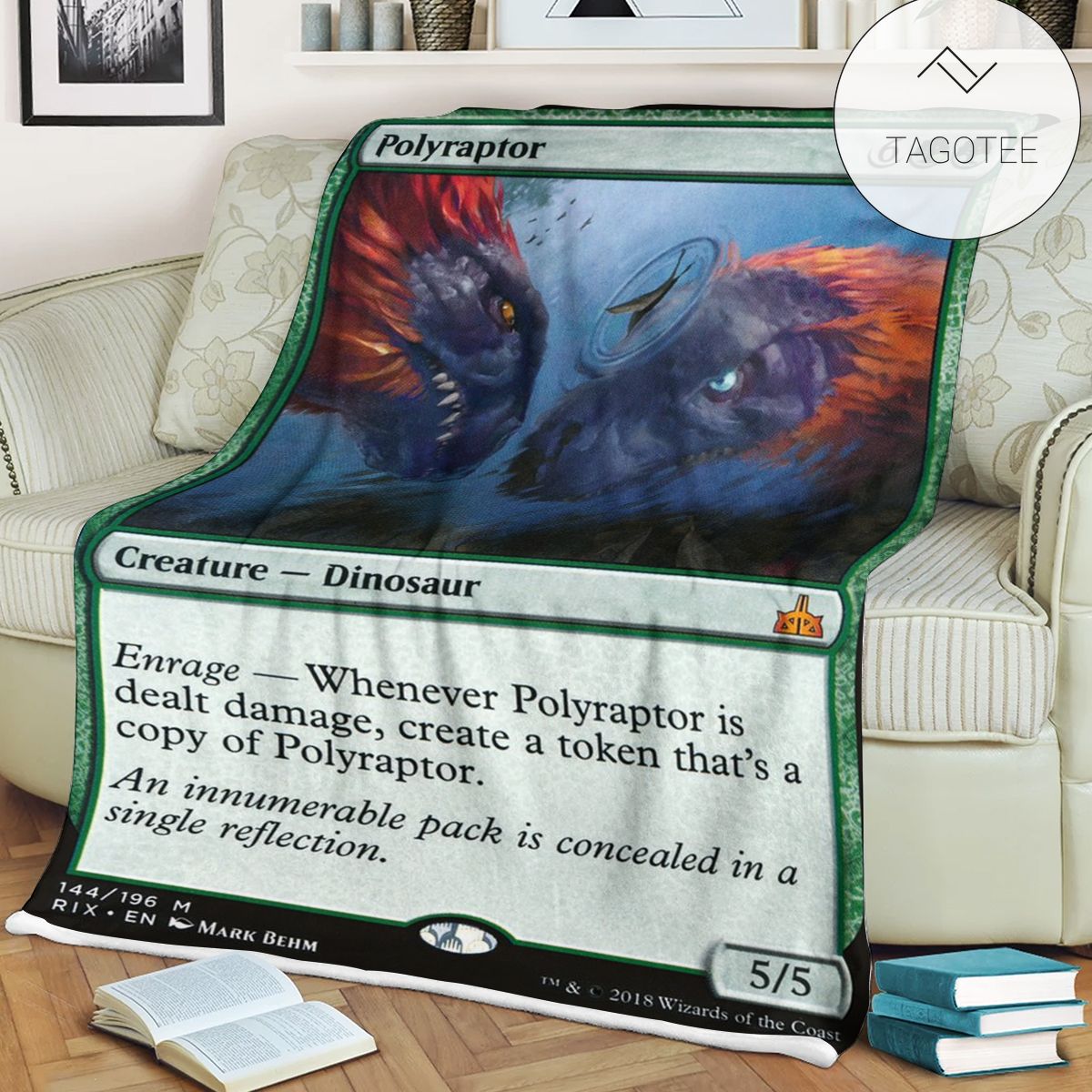 Game Mtg Magic The Gathering Polyraptors Blanket Tagotee Game Mtg Magic The Gathering Polyraptors Blanket Tagotee