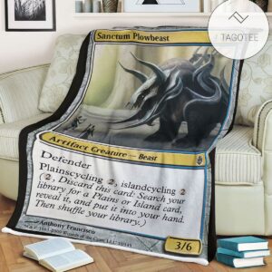 Game Mtg Magic The Gathering Sanctum Plowbeast Sherpa Blanket Tagotee