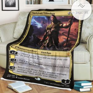 Game Mtg Magic The Gathering Sarkhan Unbroken Blanket Tagotee