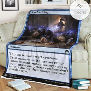 Game Mtg Magic The Gathering Send To Sleep Blanket Tagotee