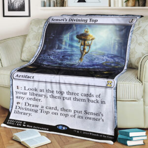 Game Mtg Magic The Gathering Senseis Divining Top Blanket