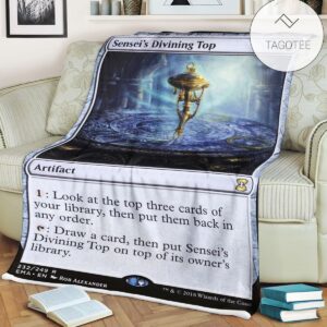 Game Mtg Magic The Gathering Senseis Divining Top Blanket Tagotee