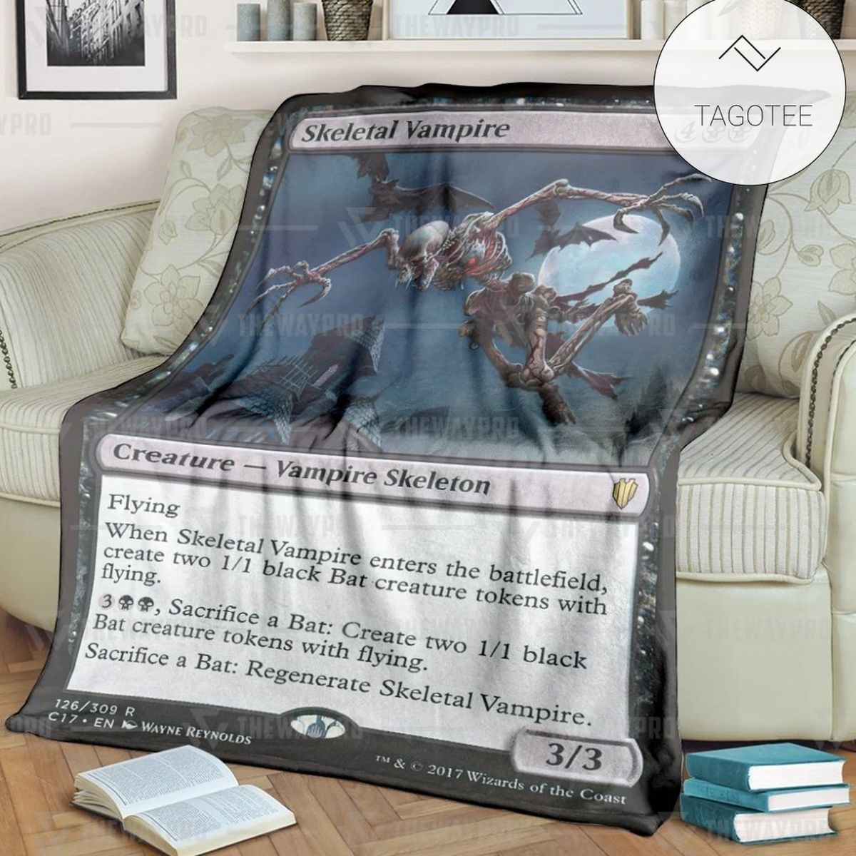 Game Mtg Magic The Gathering Skeletal Vampire Custom Soft Blanket Game Mtg Magic The Gathering Skeletal Vampire Custom Soft Blanket