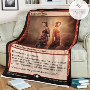 Game Mtg Magic The Gathering Splinter Twin Blanket Tagotee