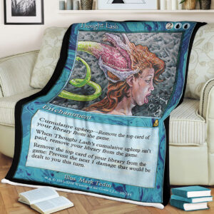Game Mtg Magic The Gathering Thought Lash Sherpa Blanket