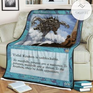 Game Mtg Magic The Gathering Tidal Kraken Blanket Tagotee