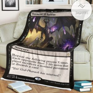 Game Mtg Magic The Gathering Torment Of Hailfire Blanket Tagotee