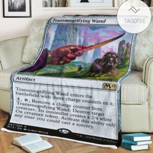 Game Mtg Magic The Gathering Transmogrifying Wand Blanket Tagotee